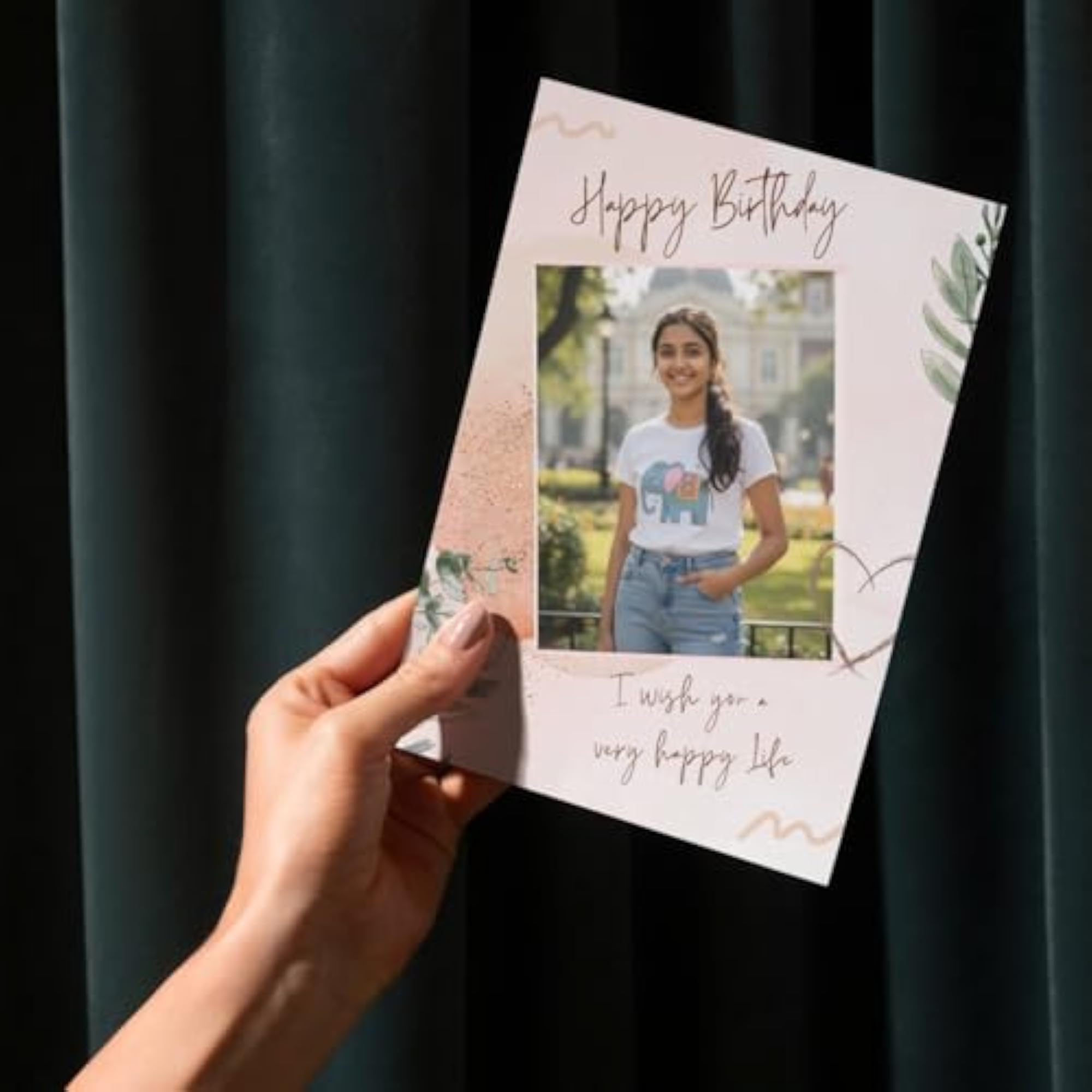 Printed Happy Birthday Greeting Card with Envelope